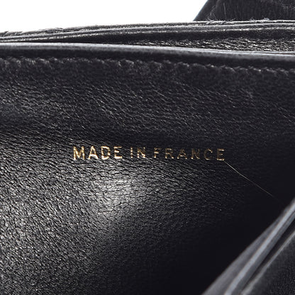 Chanel Calfskin Diamond Stitched Compact Wallet Black 7 of 12