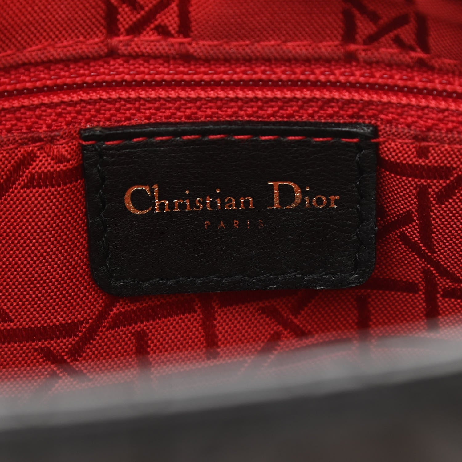 Christian Dior Lambskin Cannage Medium Lady Dior Black 6 of 10