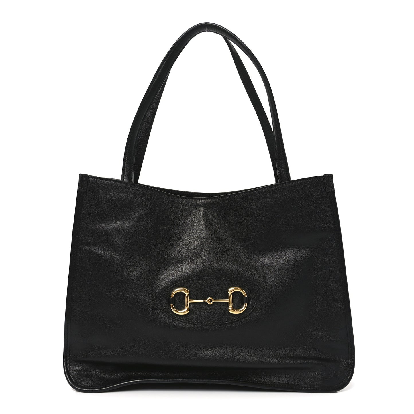 New Sakai Calfskin Lux Horsebit 1955 Tote Bag Black