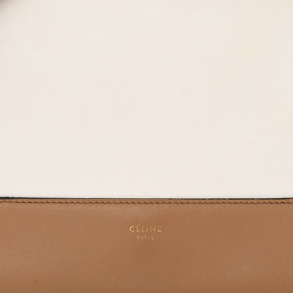 Celine Shiny Smooth Calfskin Medium Frame Shoulder Bag Tan Optic White 8 of 13