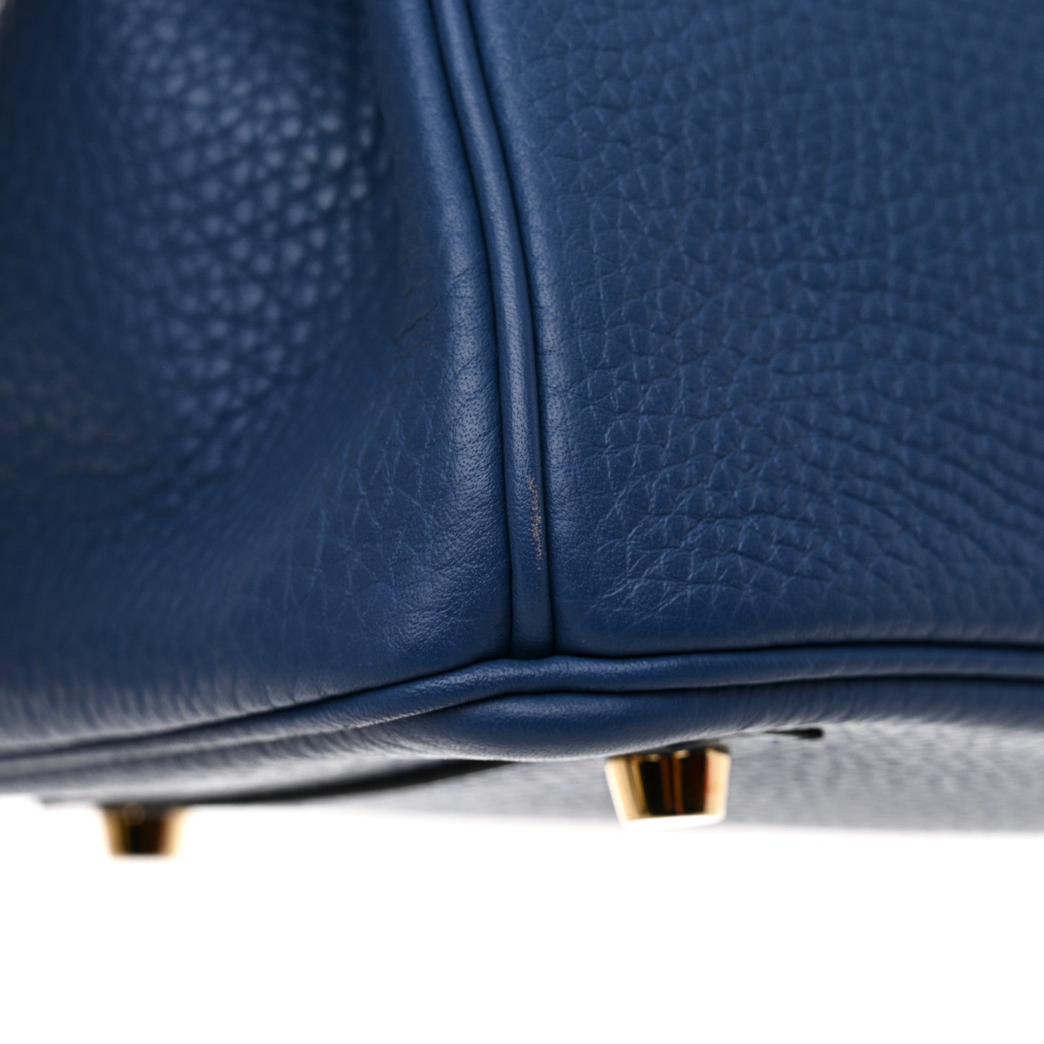Hermes Taurillon Clemence Birkin 30 Bleu Agate 16 of 17