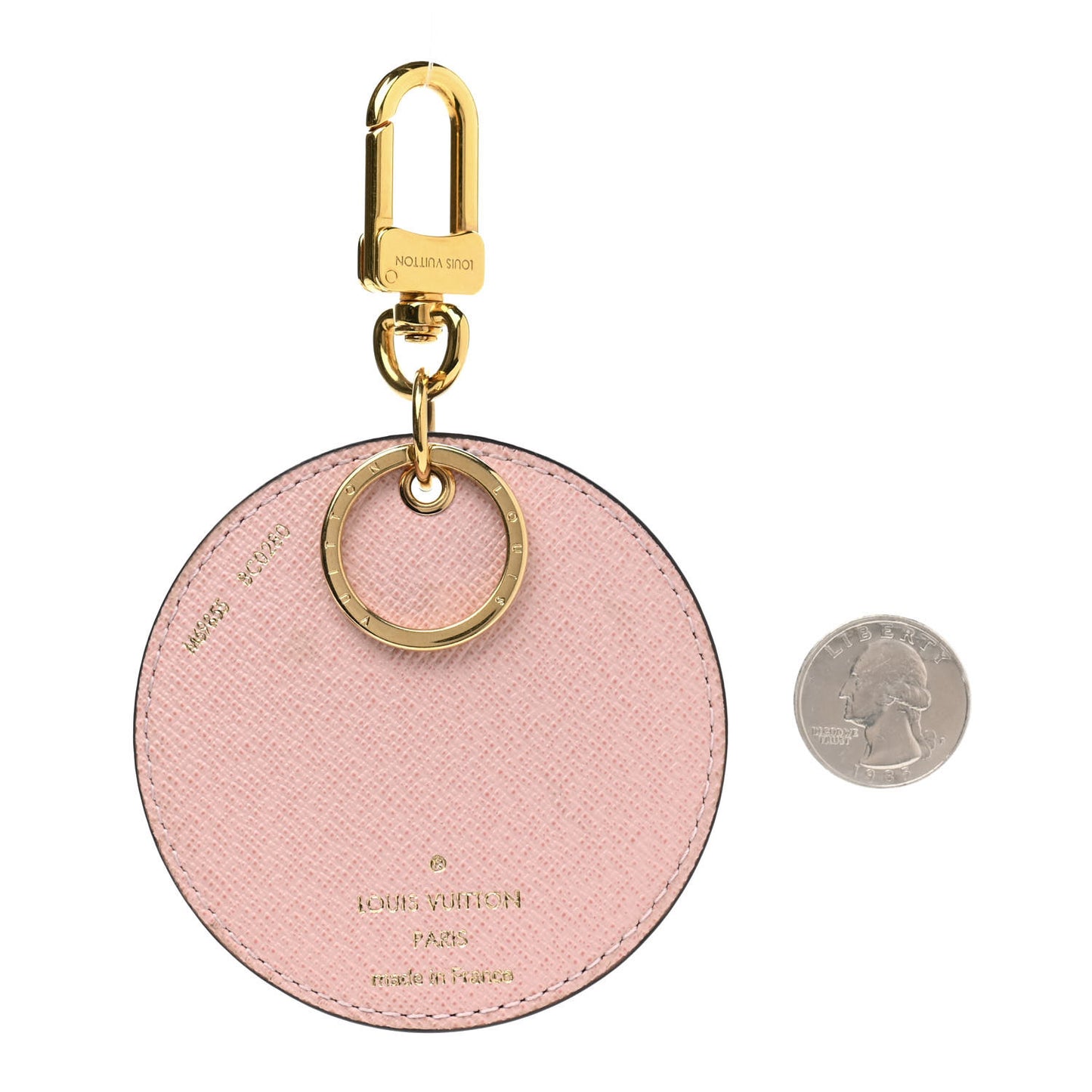 Monogram 2020 Christmas Animation Big Wheel Bag Charm Key Ring Rose Ballerine