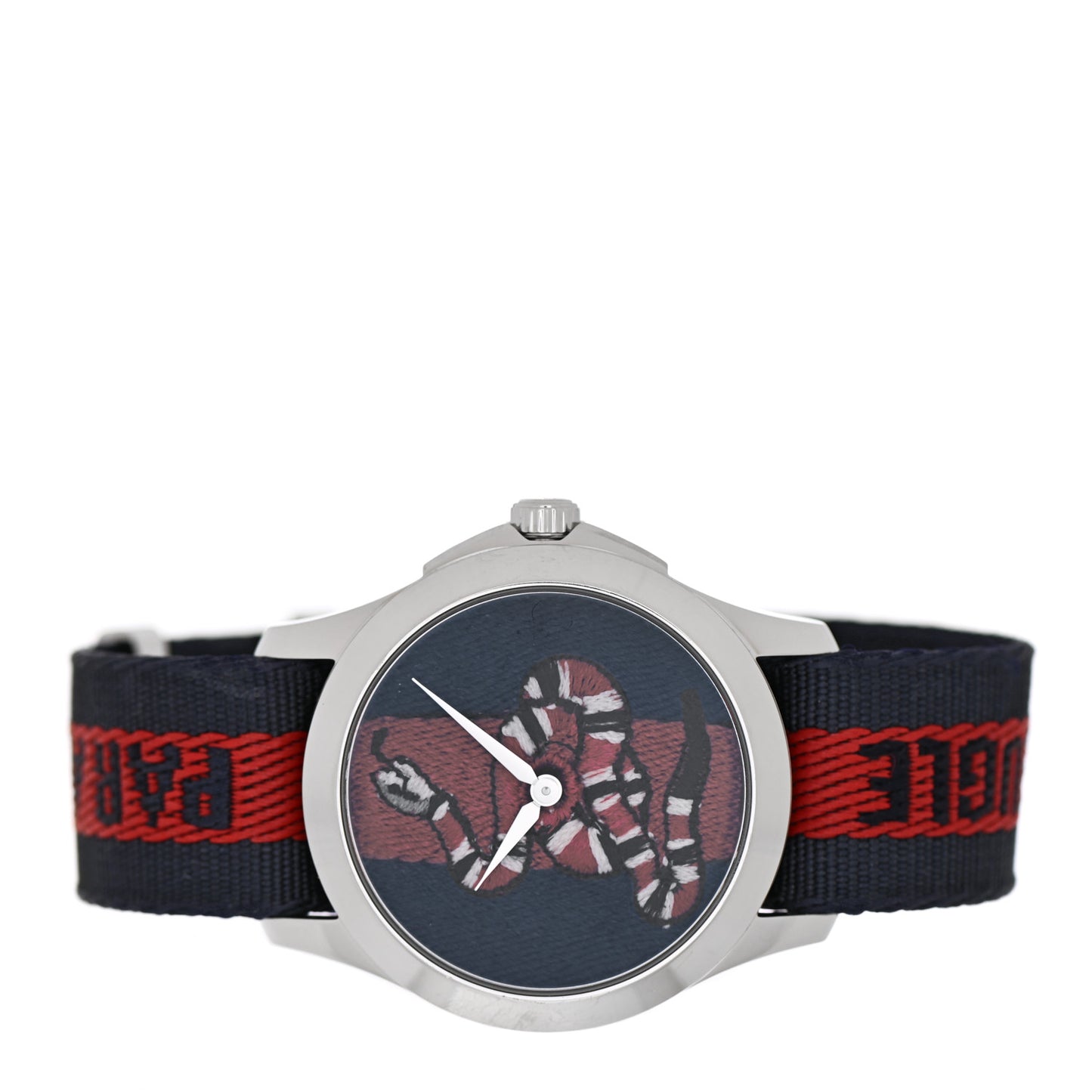 Stainless Steel Nylon 38mm Le Marche Des Merveilles Snake Quartz Watch Navy
