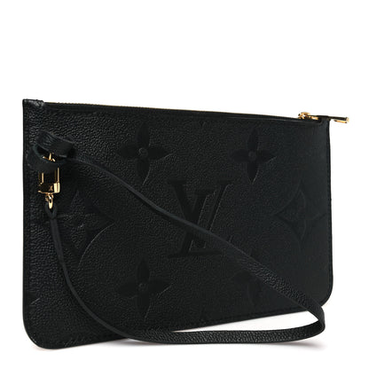 Louis Vuitton Empreinte Monogram Giant Neverfull MM Pochette Black 3 of 7