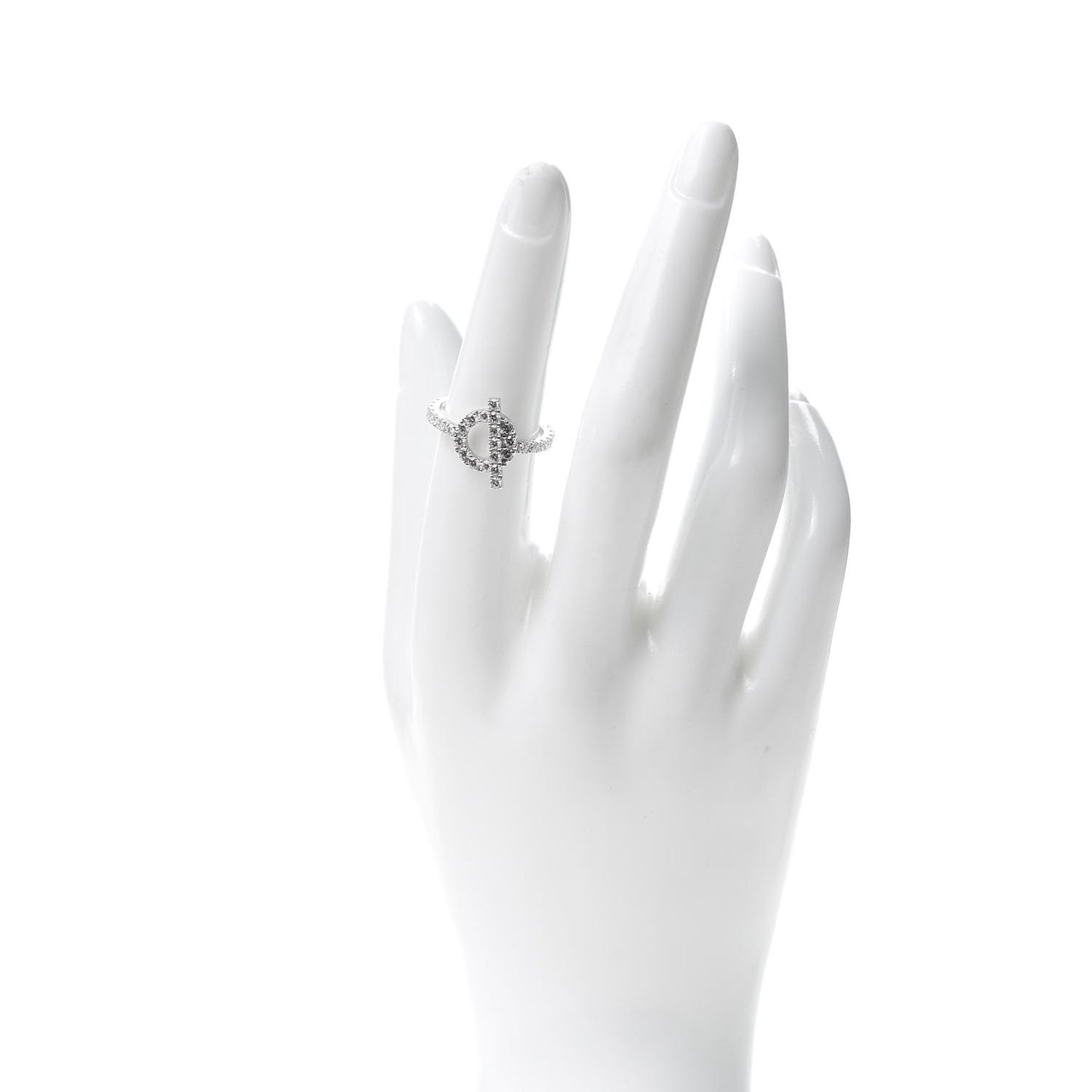 18K White Gold Diamond Finesse Ring 53 6.25