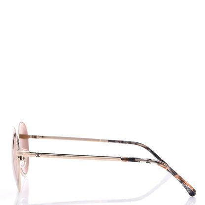 Chanel Round Mirror Sunglasses 4206 Rose Gold 3 of 8
