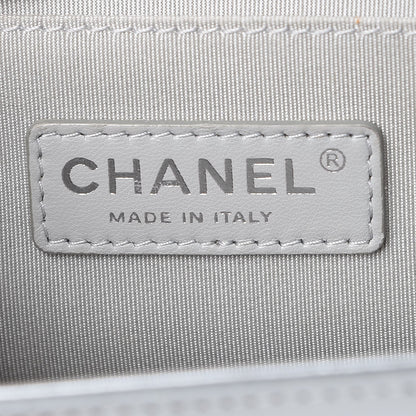 Chanel Metallic Patent Calfskin Quilted Medium Boy Flap Silver 7 of 9