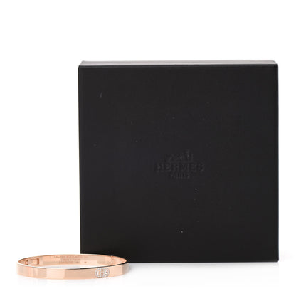 Hermes 18K Rose Gold Diamond PM H D'Ancre Bracelet SH 5 of 5
