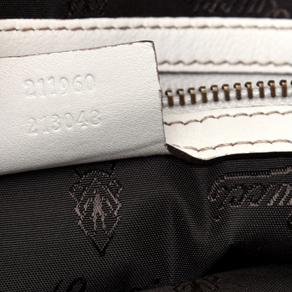 Gucci Calfskin Studded Large Irina Shoulder Bag White 9 of 11