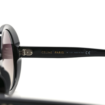 Celine Acetate Polarized Oval Sunglasses CL 400651 Black 5 of 6