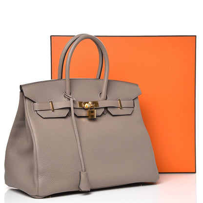 Hermes Togo Birkin 35 Gris Asphalte 34 of 34