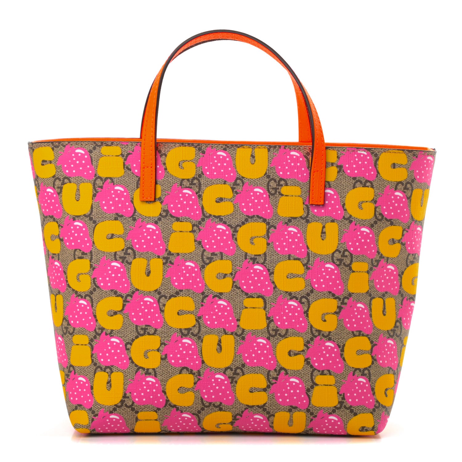 Gucci GG Supreme Monogram Childrens Strawberry Print Tote Multicolor 1 of 10