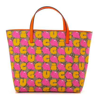 Gucci GG Supreme Monogram Childrens Strawberry Print Tote Multicolor 1 of 10
