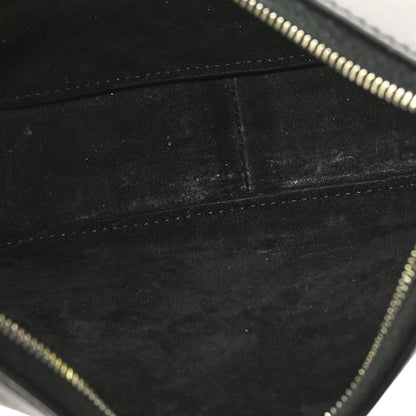 The Row Smooth Calfskin Half Moon Shoulder Bag Black 5 of 9