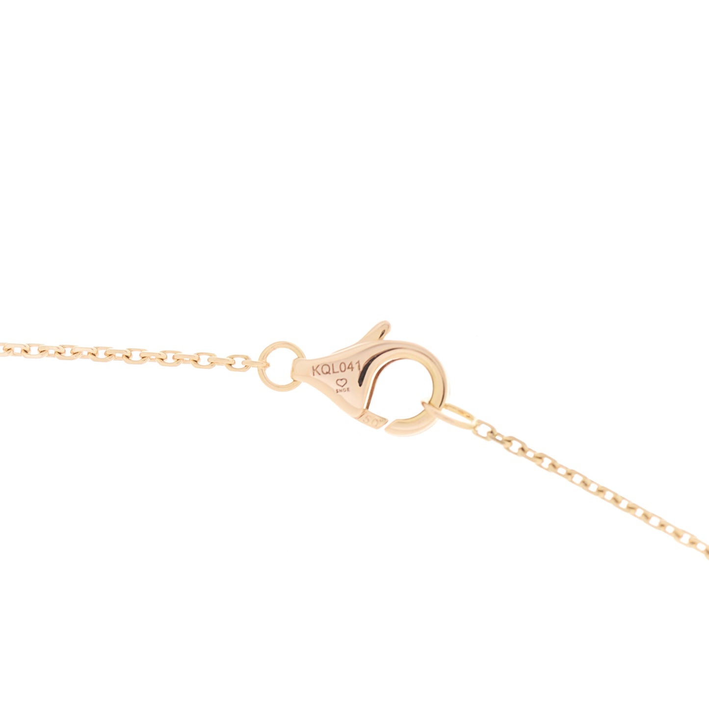 18K Pink Yellow White Gold Diamond Trinity Pendant Necklace