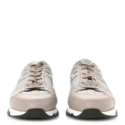 Hermes Calfskin Womens Trail Sneakers 39 Beige Rose Gris Brume 3 of 9