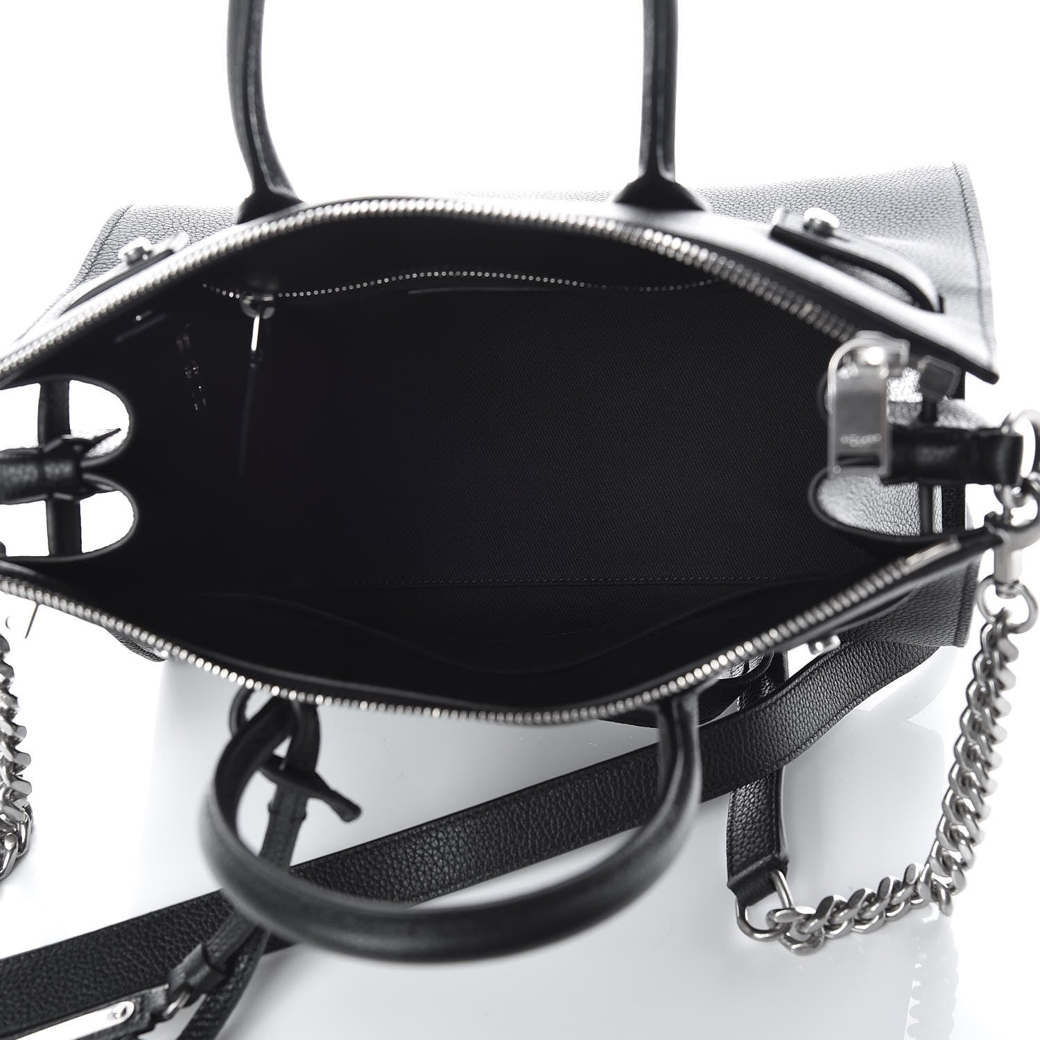 Saint Laurent Grained Calfskin Baby Souple Sac De Jour Black 5 of 12
