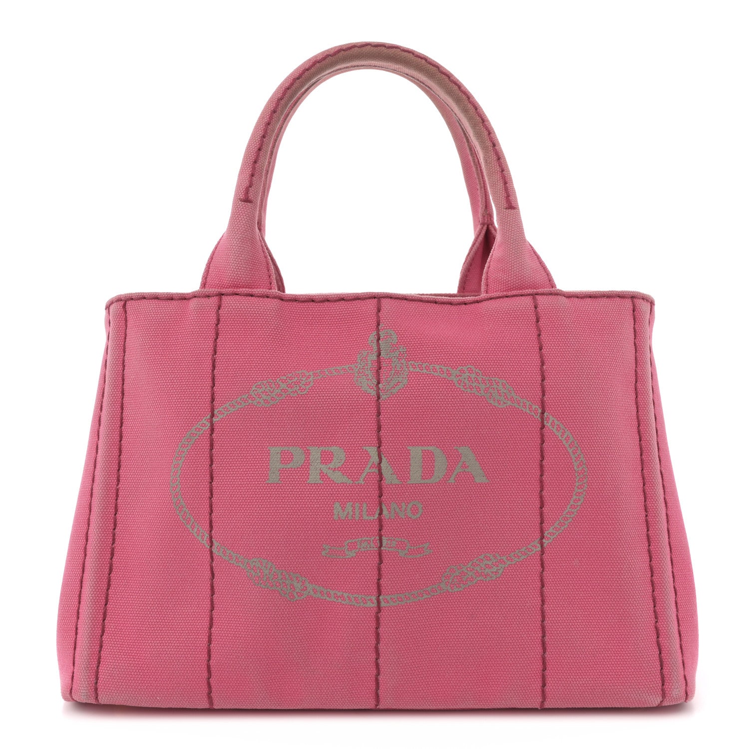 Prada Canapa Small Logo Tote Peonia 1 of 10