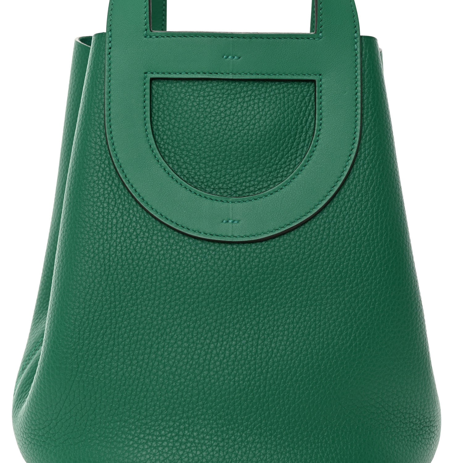 Hermes Taurillon Clemence Swift In-The-Loop 23 Bag Vert Vertigo 7 of 10
