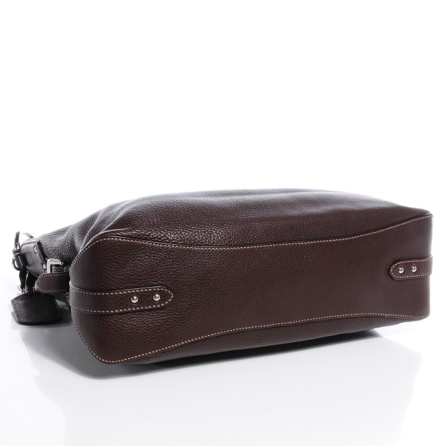 Prada Vitello Daino Rope Hobo Caffe 3 of 8