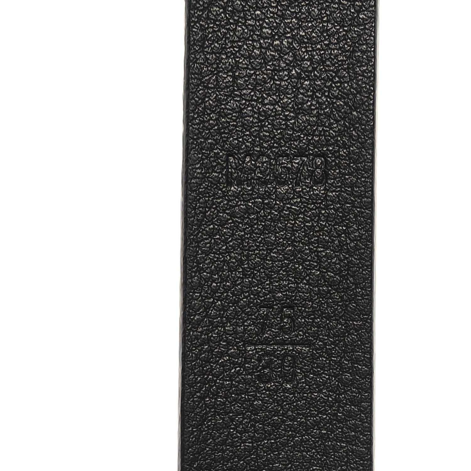 Louis Vuitton Calfskin Embossed LV Initiales 20mm Belt 75 30 Black 6 of 7