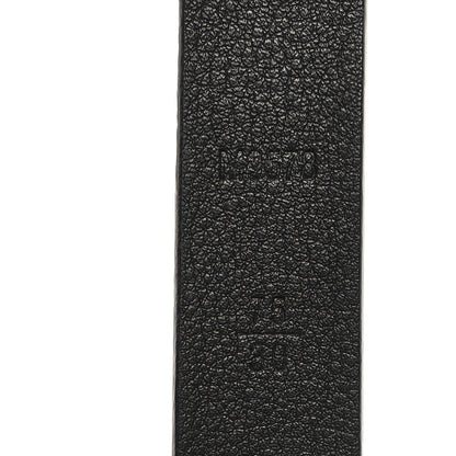 Louis Vuitton Calfskin Embossed LV Initiales 20mm Belt 75 30 Black 6 of 7