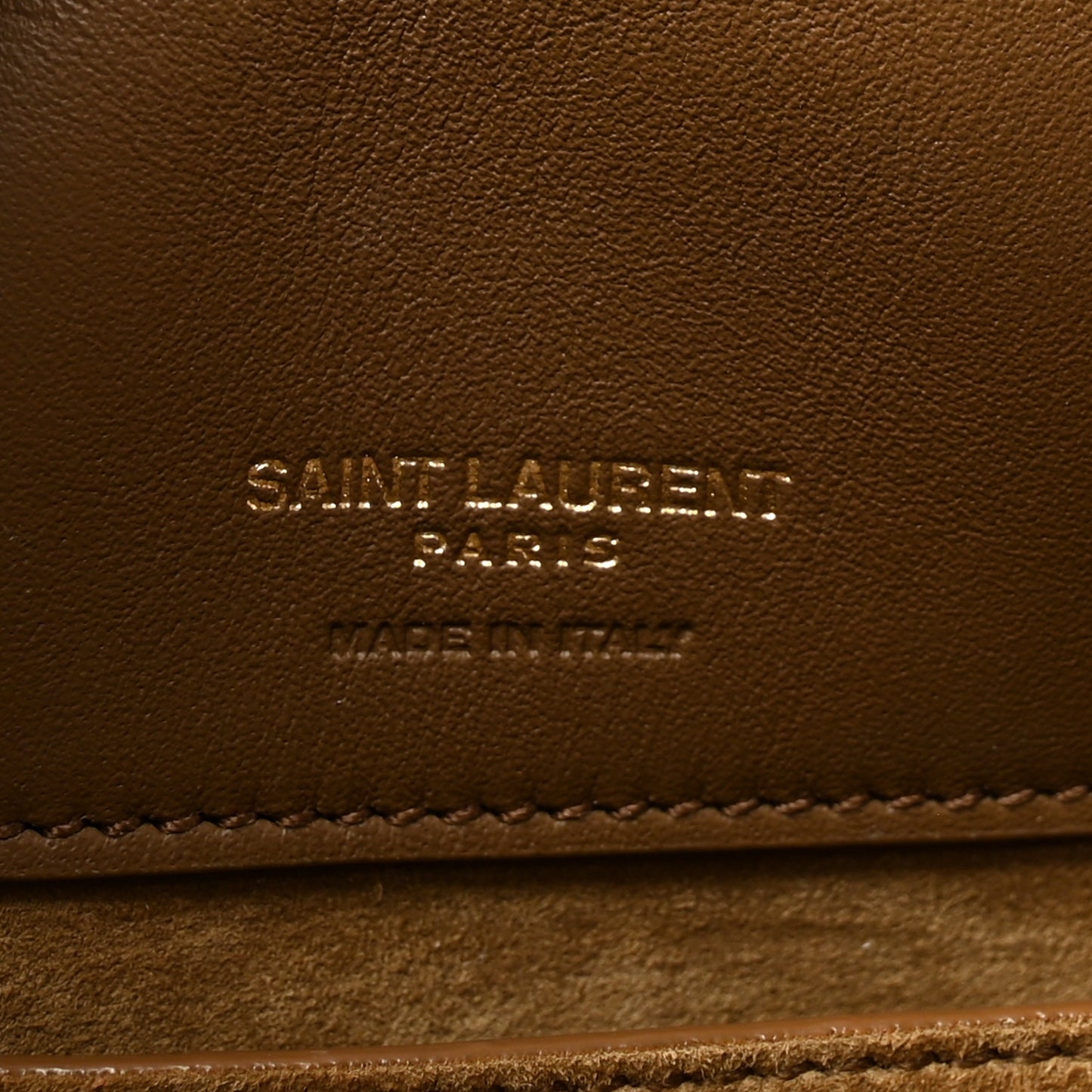 Suede Le 37 Small Bucket Bag Golden Leaf