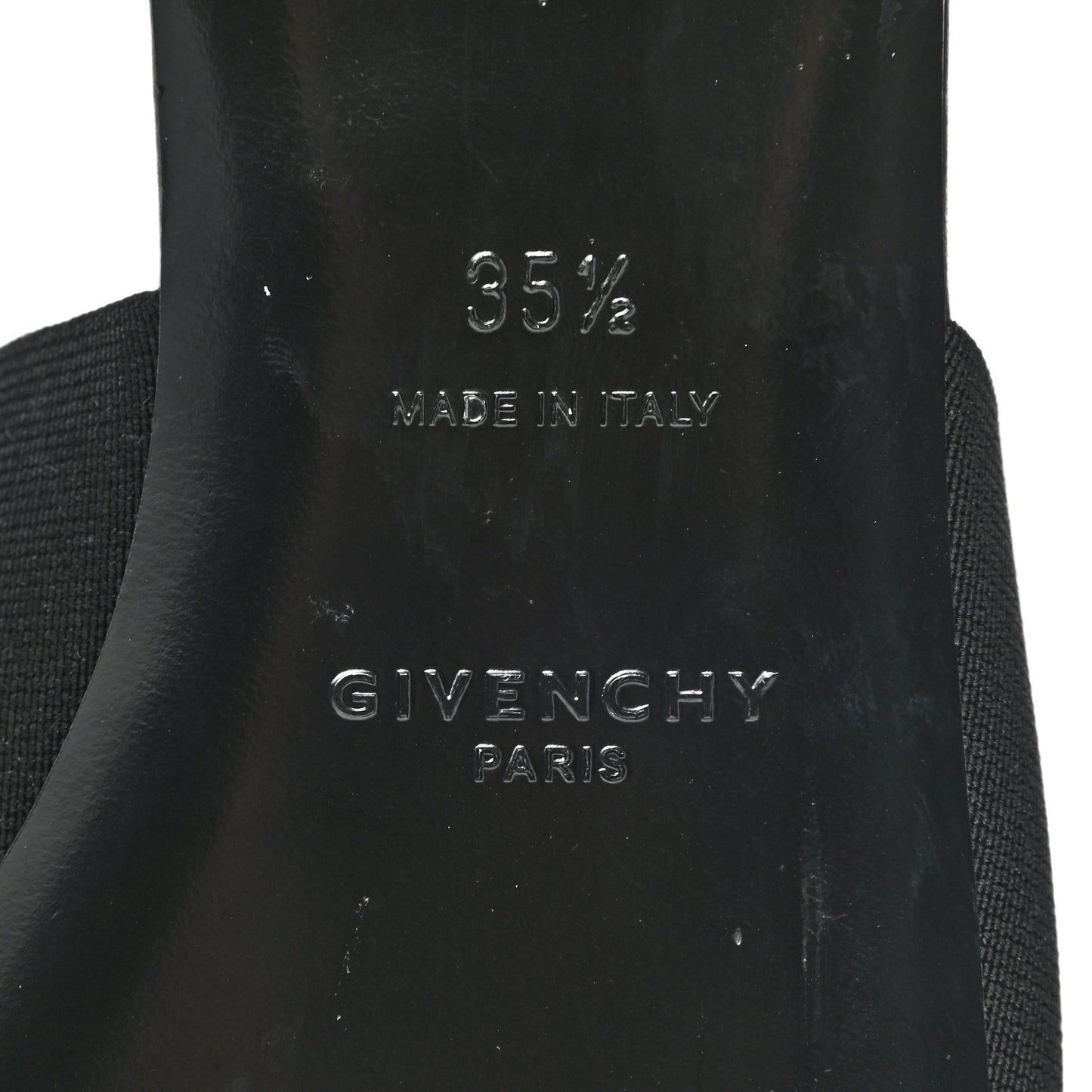 Calfskin Bedford Logo Mule Slides 35.5 Black