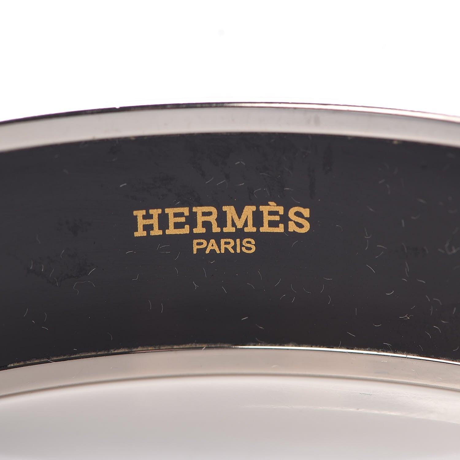 Hermes Enamel Printed Wide Balcons du Guadalquivir Bracelet 70 Silver 4 of 5