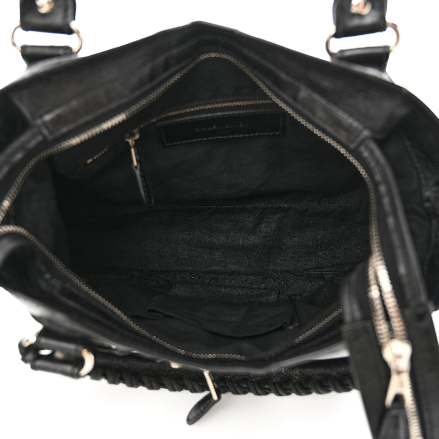 Agneau Giant 12 Silver Hardware Town Black