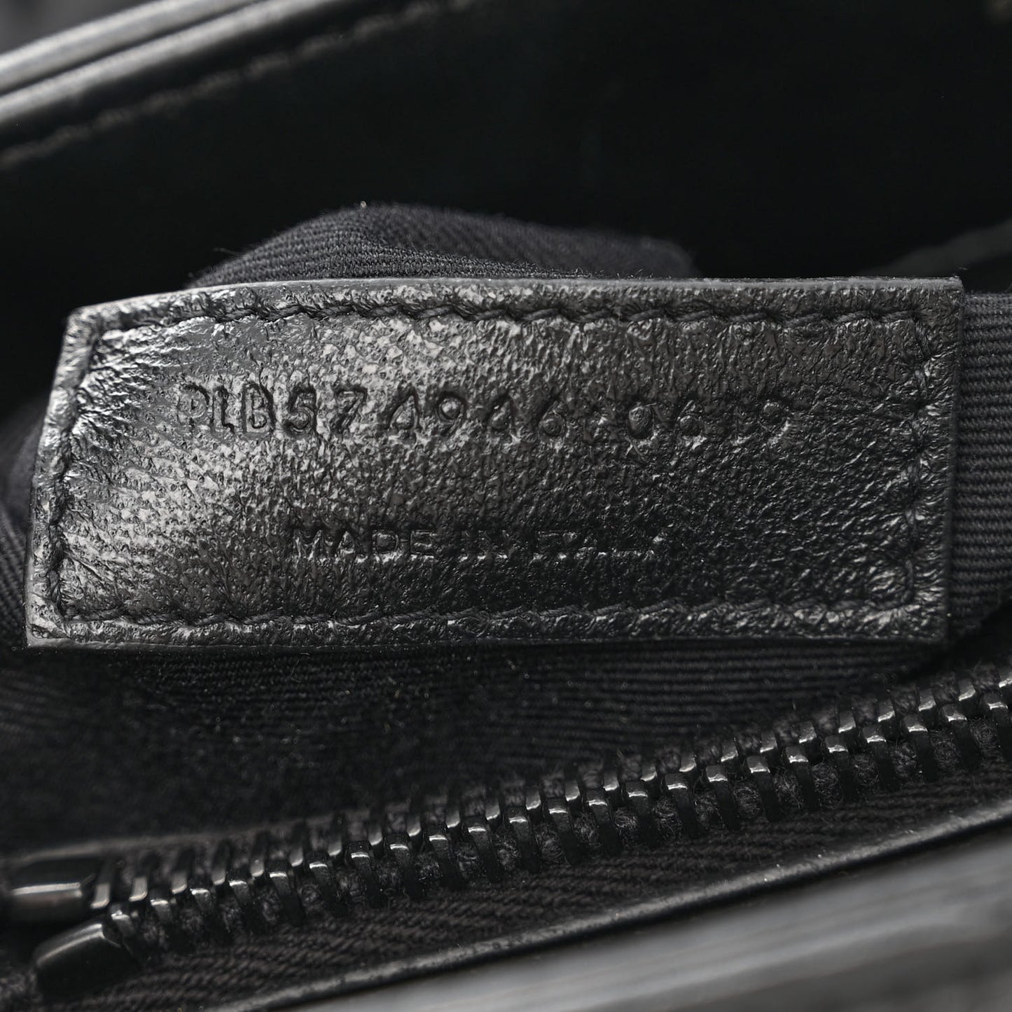 Calfskin Y Quilted Monogram Monochrome Medium Loulou Chain Satchel Black