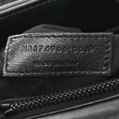 Saint Laurent Calfskin Y Quilted Monogram Monochrome Medium Loulou Chain Satchel Black 7 of 10