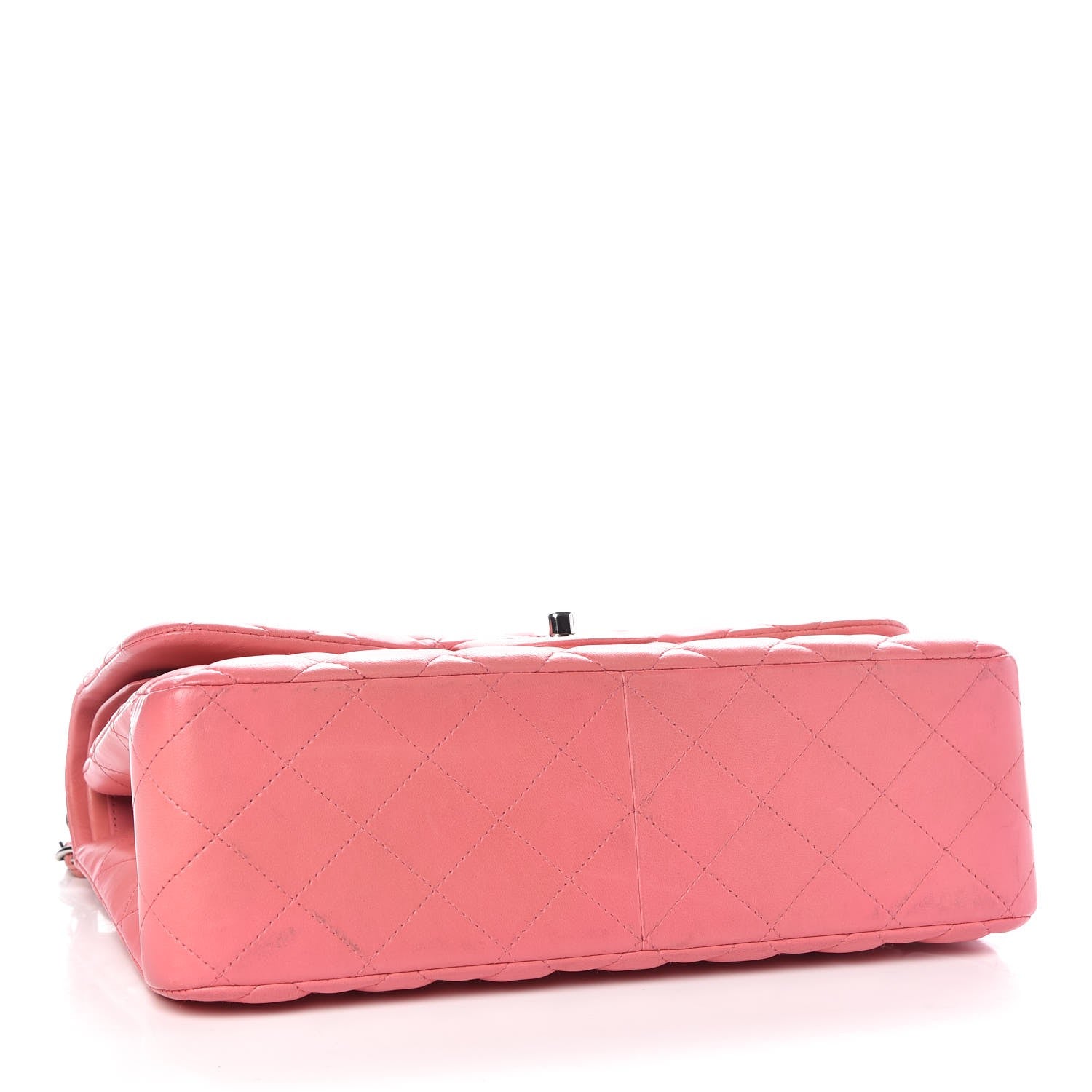 Chanel Lambskin Quilted Jumbo Double Flap Pink 4 of 10