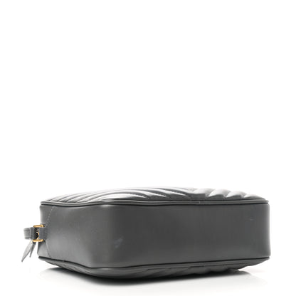 Saint Laurent Calfskin Matelasse Monogram Lou Camera Bag Storm 4 of 10