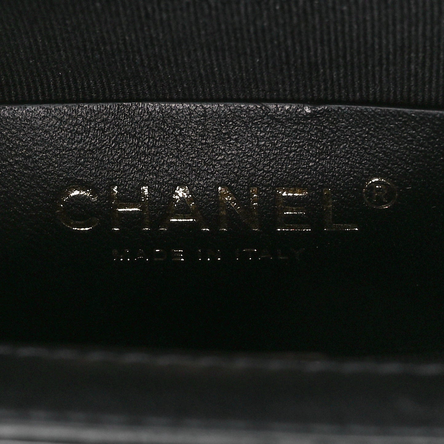 Patent Quilted Mini Graphic Catch Flap Black