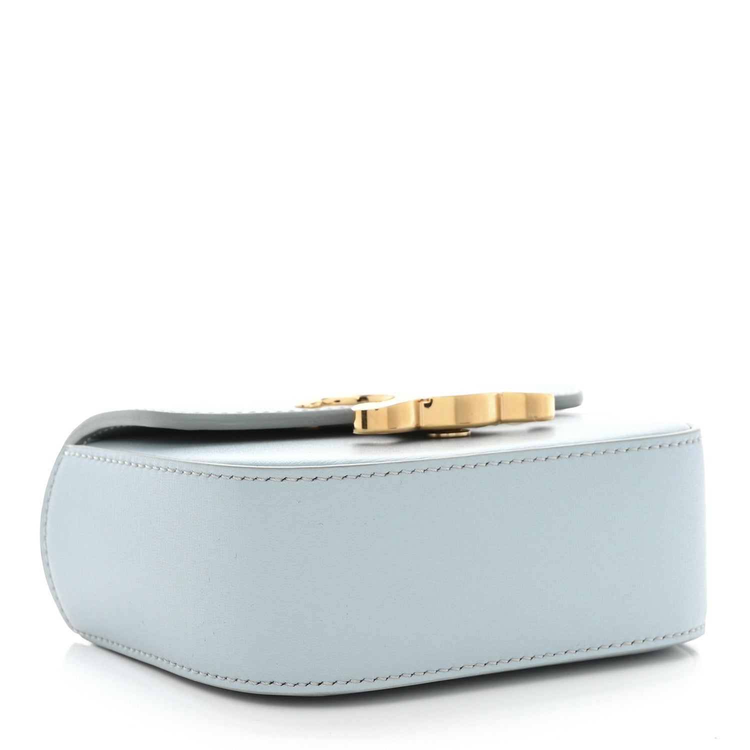 Celine Shiny Calfskin Mini Triomphe Soft Blue 4 of 12