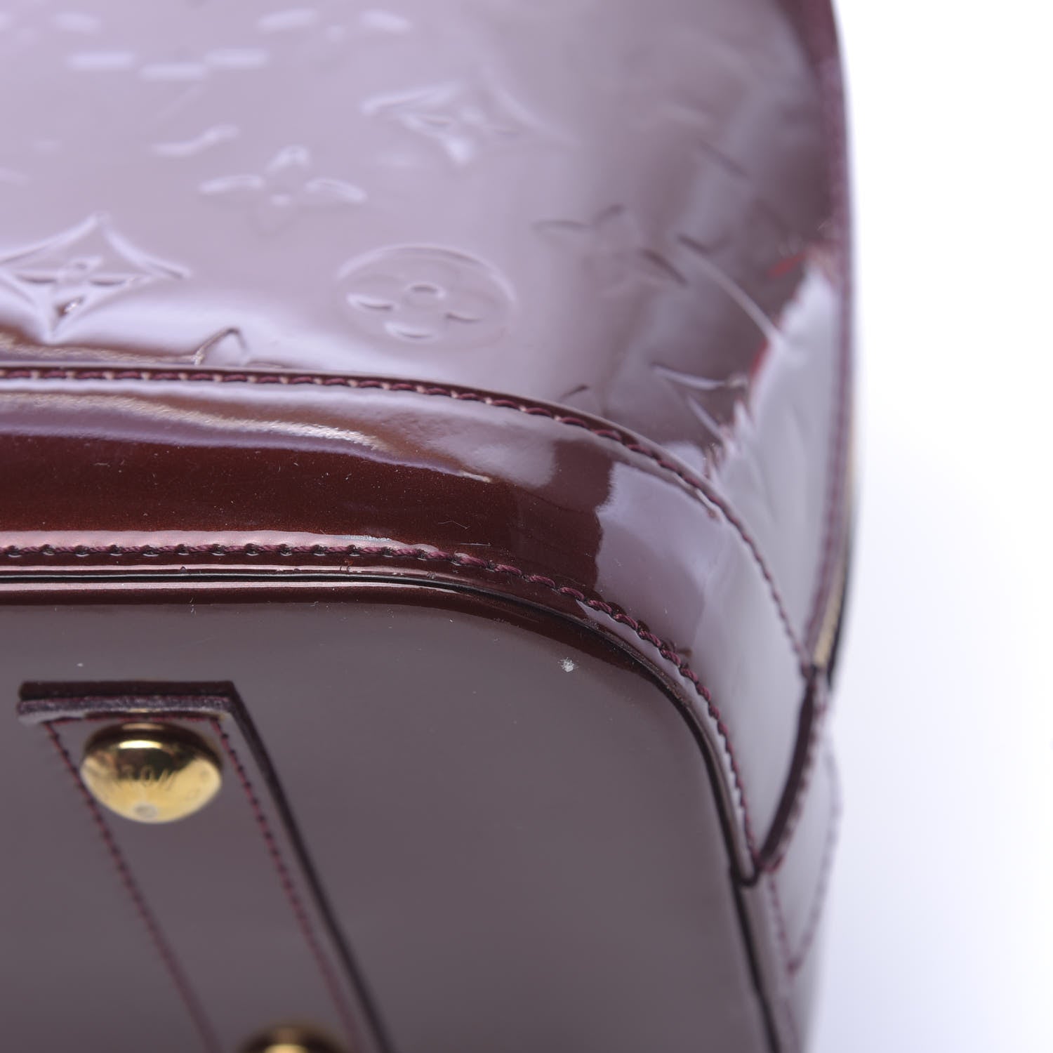 Louis Vuitton Vernis Alma PM Rouge Fauviste 10 of 10