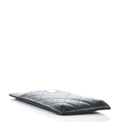 Chanel Caviar Quilted Classic Flat Wallet Pouch Black 4 of 8