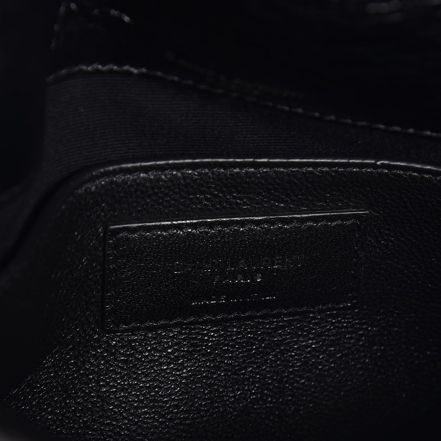 Crinkled Calfskin Matelasse Monogram Baby Niki Chain Satchel Black