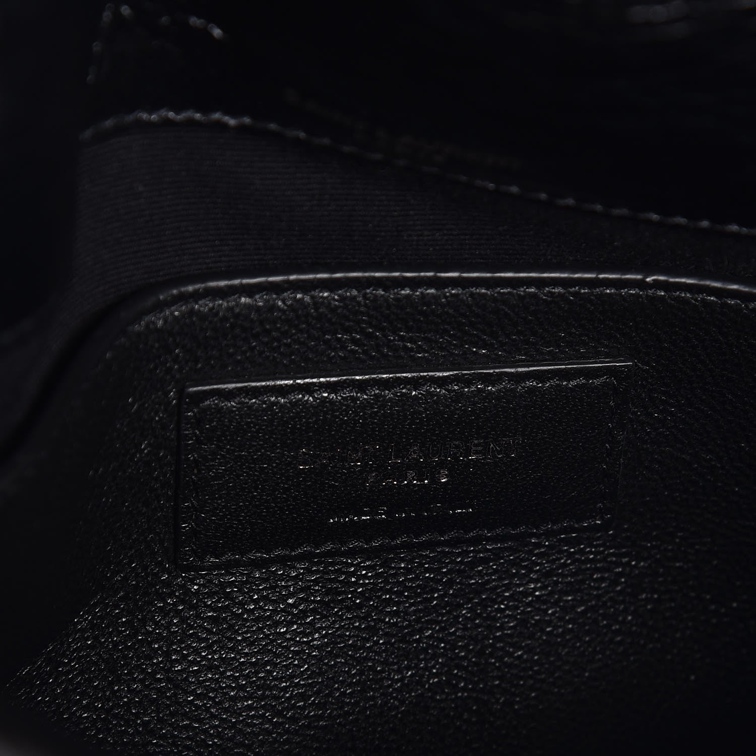 Saint Laurent Crinkled Calfskin Matelasse Monogram Baby Niki Chain Satchel Black 7 of 8