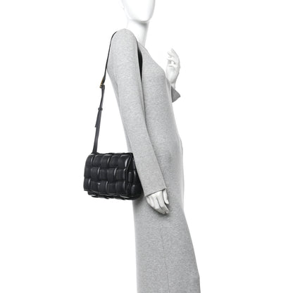 Bottega Veneta Nappa Maxi Intreccio Padded Cassette Crossbody Bag Black 2 of 10