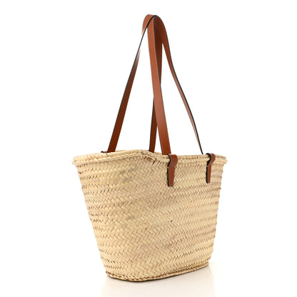 Celine Raffia Calfskin Triomphe Medium Panier Tan 3 of 10