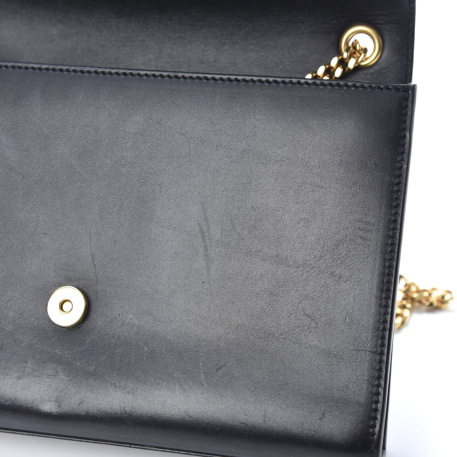 Saint Laurent Smooth Calfskin Medium Classic Monogram Kate Tassel Satchel Black 13 of 19
