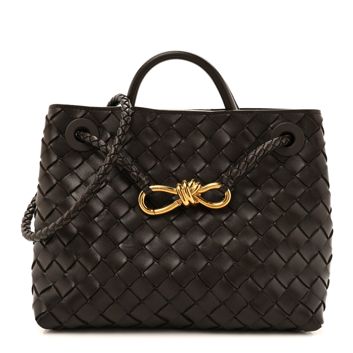 Nappa Intrecciato Small Andiamo Shoulder Bag Fondant