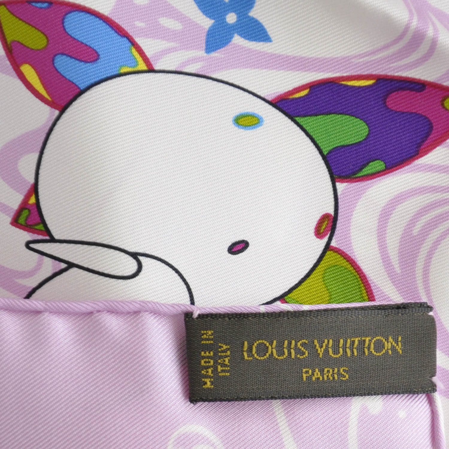 Louis Vuitton Silk Murakami Multicolor Boyfriend Wave Scarf 4 of 8