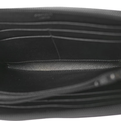 Prada Tessuto Nylon Zip Around Wallet Black 5 of 7