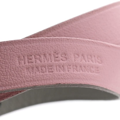 Hermes Swift Medor Infini Double Tour Bracelet T2 Rose Sakura Gris Perle 4 of 4