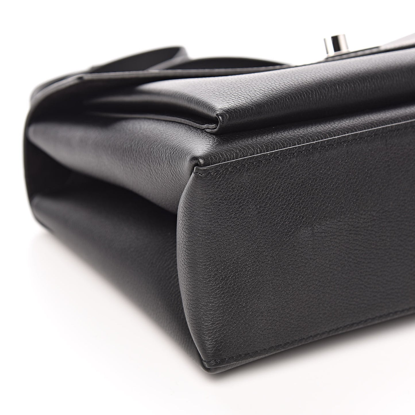 Soft Calfskin My Lockme Top Handle Black