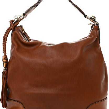 Gucci Calfskin Eva Hobo Brown 8 of 14