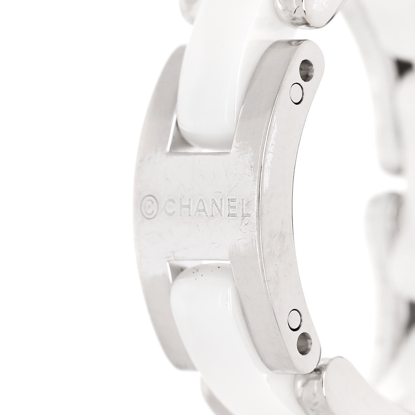18K White Gold Ceramic Small Ultra Ring 48 4.5